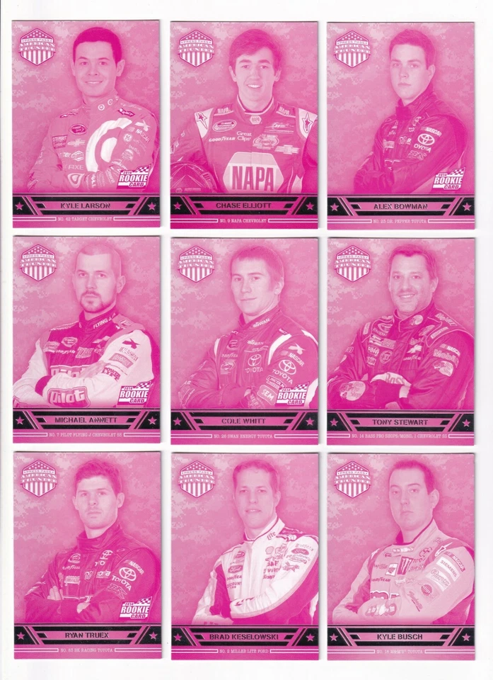 2014 American Thunder MAGENTA PROOFS #36 Brian Vickers-ONE CARD ONLY! - Image 3 of 4