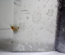 30ft Decorative Privacy Adhesive-Free Static-Cling Window Film Treatment GW556