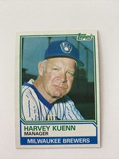 1983 Topps - #726 Harvey Kuenn