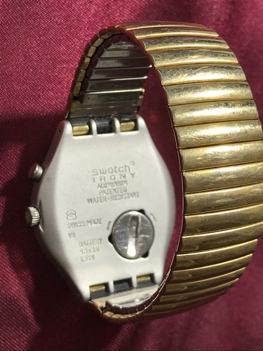 Orologio SWATCH Irony Big ZEBAH (YGS9000)-Flex-Blu/Bianco/Argento-Acciaio Inox - Picture 3 of 6