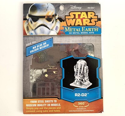 Fascinations Metal Earth Star Wars #MMS250 R2-D2 3D Model - NEW