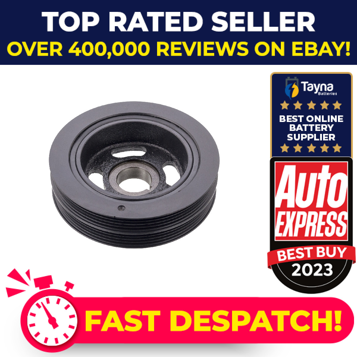 Crankshaft Pulley fits HYUNDAI TUCSON JM 2.0 04 to 06 G4GC Belt 2312423510 Febi