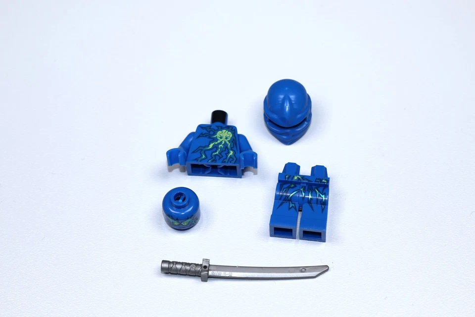 LEGO Ninjago - Minifigure Jay NRG - like njo061 but helmet is NOT printed - Image 2 of 2