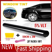 Nano Ceramic Window Tint Film Roll 5% VLT for Home, Office, Car, Truck*/