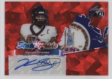2025 Leaf Metal State Pride Red Crystals /7 Kyron Drones #SP-KD2 Auto 0n64