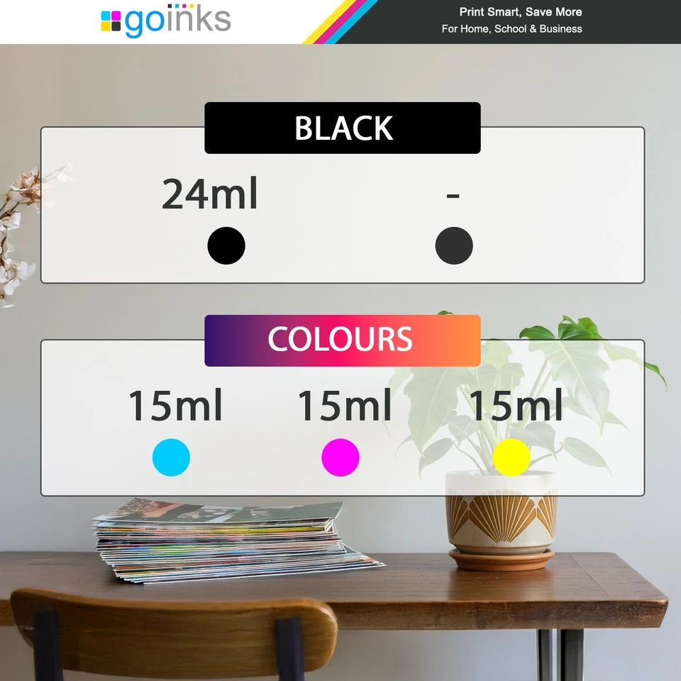 4 cartucce di inchiostro (set) per HP Deskjet 3070A, 3520 e Officejet 4610, 4620, 4622 - Immagine 3 di 4