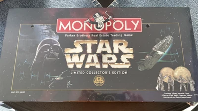 1997 Monopoly Game Star Wars Limited Collectors Edition sealed + bonus extras. - Photo 1/4