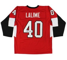 Patrick Lalime Signed Ottawa Custom Red Jersey
