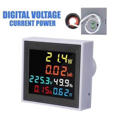 Digital Voltage Current Power Frequency Meter LCD Screen Digital Display Tester