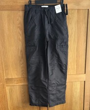 Abercrombi kids baggy pants cargo trousers Grey RRP �45