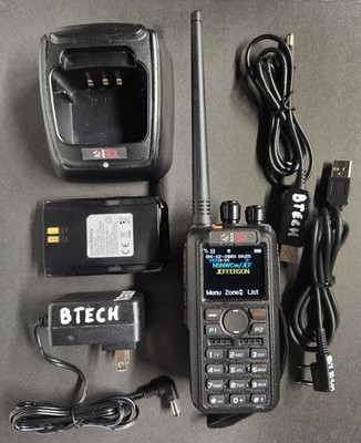 BTECH DMR-6X2 radio - dual batteries 3100 & 2100mAh