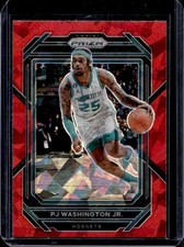 2022-23 Panini Prizm PJ Washington Jr. Prizm Red Ice #160 Hornets