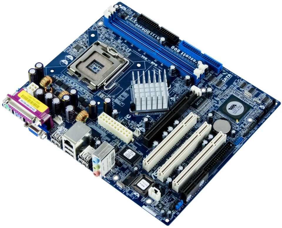 MAINBOARD ASROCK 775VM8 VIA PM800 S.775 DDR RTM360-520 AGP PCI - Immagine 2 di 2