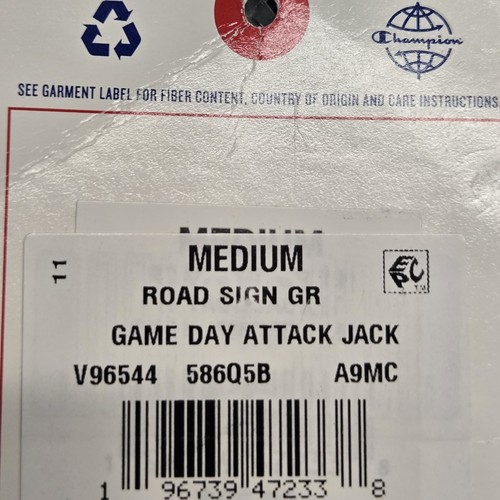 Champion Jacket Mens Medium Game Day Attack Long Sleeve Full Zip Kelly Green New - Picture 4 of 10