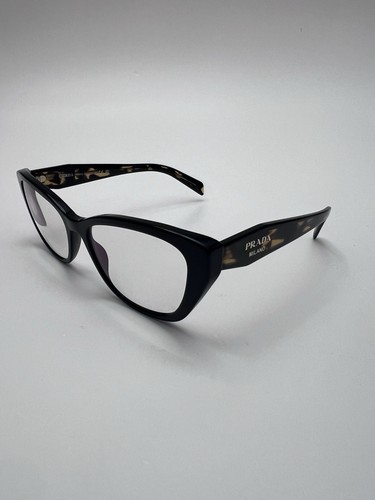 PRADA VPR 19W 1AB-1O1 BLACK TORTOISE AUTHENTIC EYEGLASSES 53-17