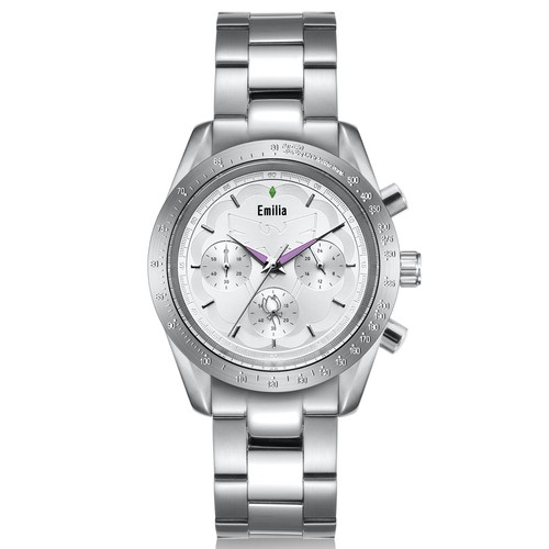 Re Zero Emilia Chronograph Uhr Limited Edition Anime Timepiece Unisex - Bild 2 von 6