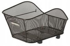 Rear Bike Basket Black S Rack Mount Steel 5kg 15l