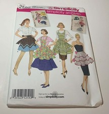 TRADWIFE Simplicity Pattern 2592 - New - 1950s VINTAGE - Apron