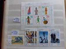DDR Briefmarke 1979+1980, Mi-Nr. 2472-2477, 2478-2481, postf.