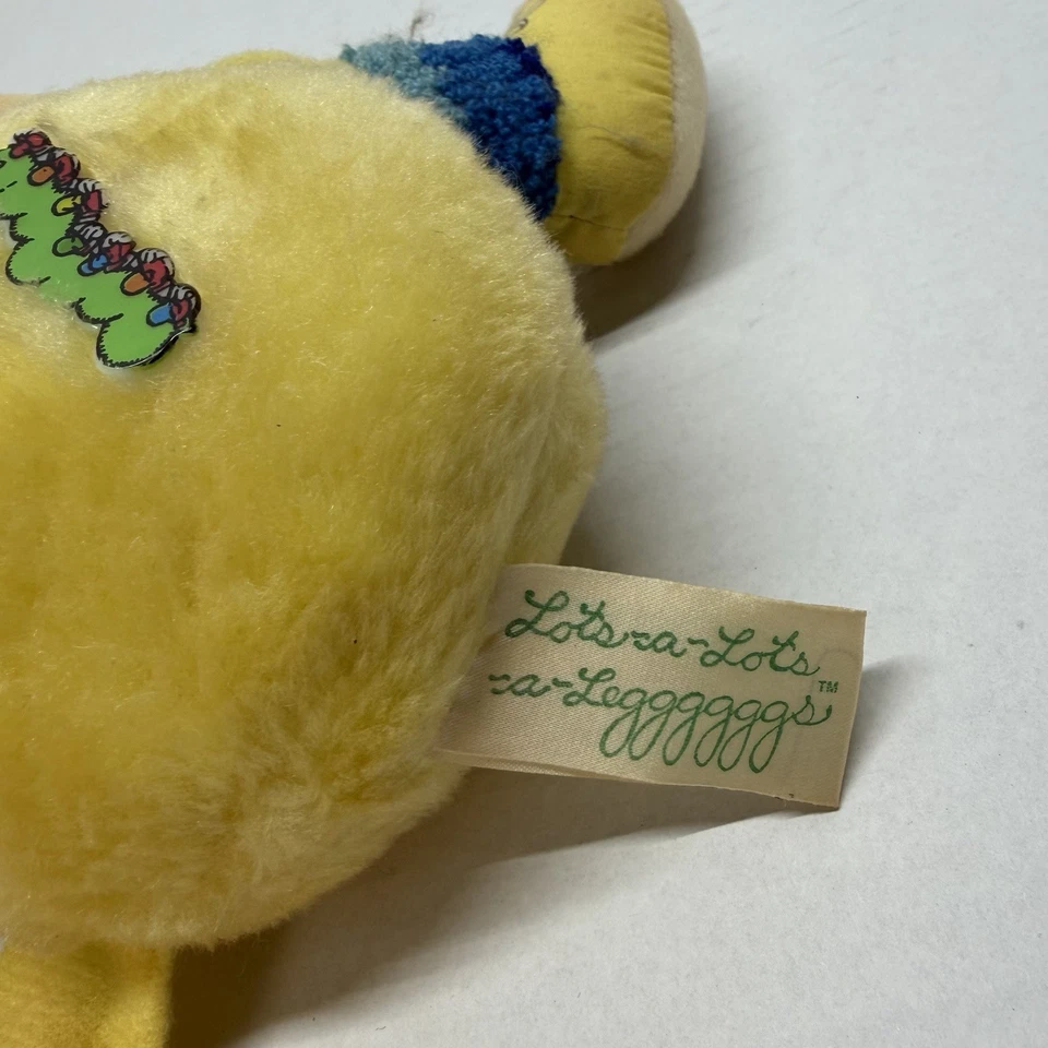 1984 Lots-A-Lots-A-Leggggggs Caterpillar Centipede Commonwealth Yellow Plush 20 - Image 4 of 4