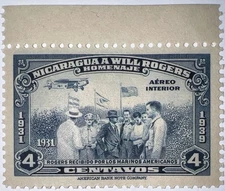 Travelstamps: 1939 Nicaragua Stamps Sc#C239, Will Rogers Airfield Airplane MNH
