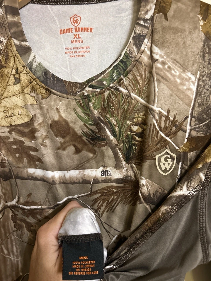 Camisa de Caza Game Winner XL Para Hombre Realtree AP Camuflada Rendimiento Poliéster Foto 2 de 4
