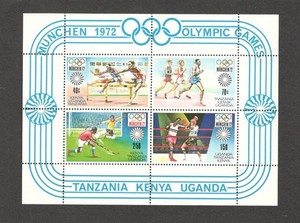 1972 KENYA Scott # 253a { MUNICH OLYMPICS } SOUVENIR SHEET MNH