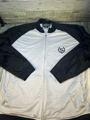 Y2K Sinister Brand Snake Track Jacket XXL Full Zip Goth