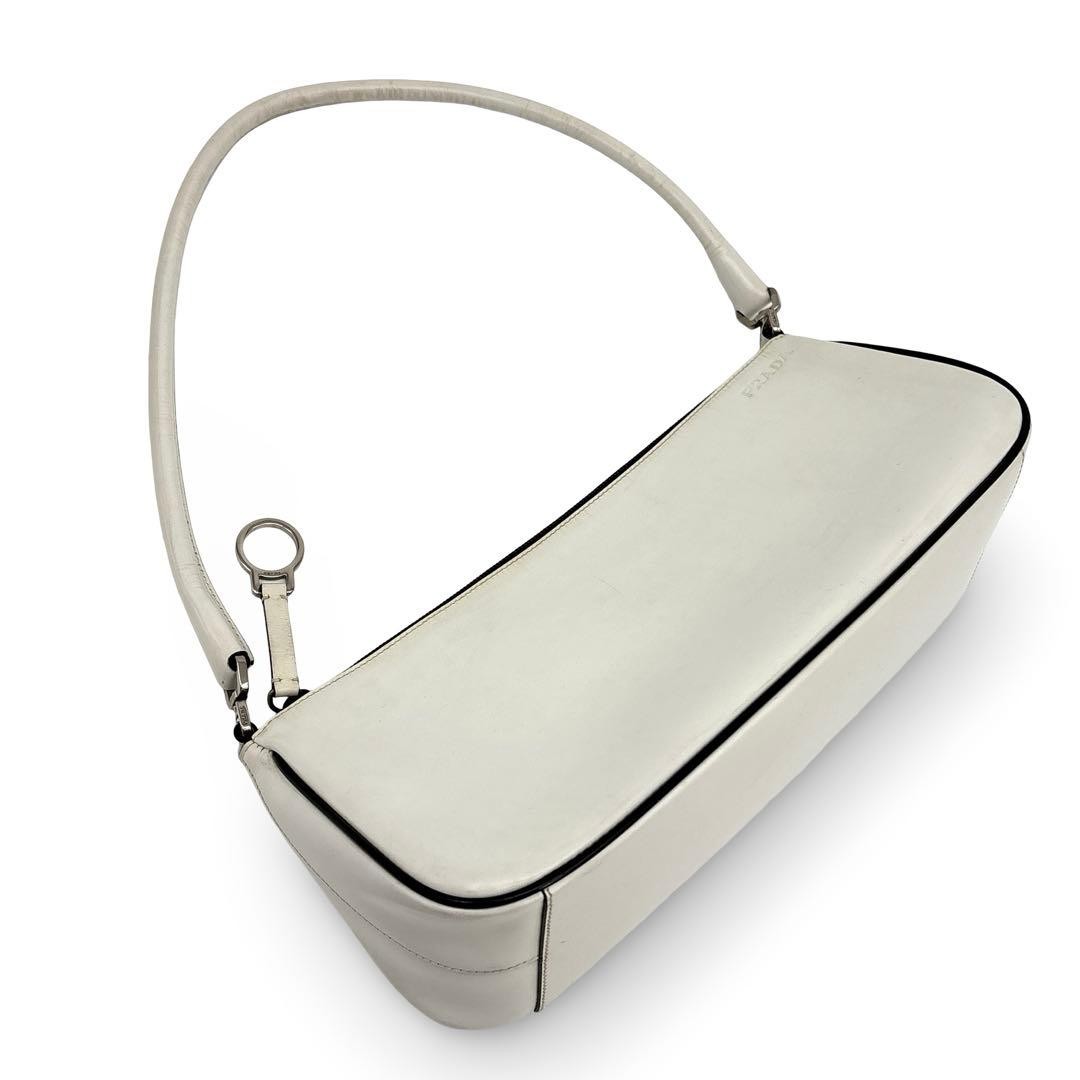 PRADA Shoulder Bag Leather Logo Archive thumbnail 12
