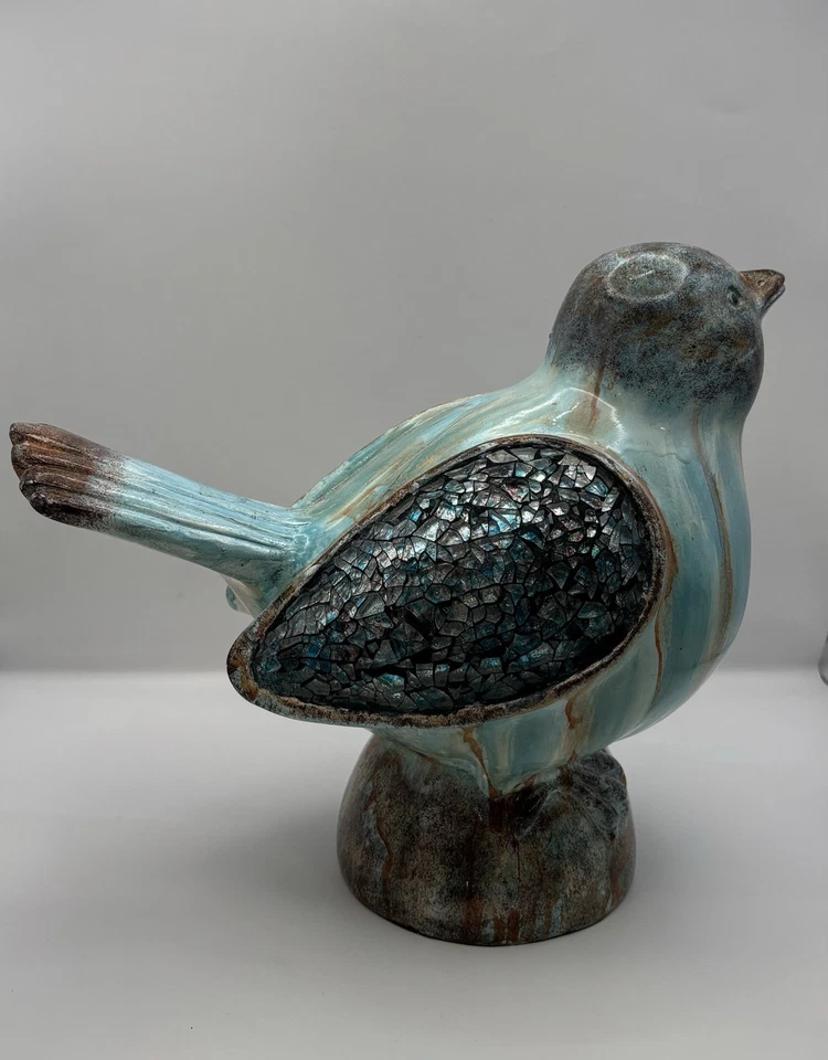 陶瓷鸟类雕塑装饰Ítem,用于家居装饰或花园装饰。 8.6 英寸 — 第 4/4 张图片