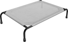 XL Raised Dog Bed Waterproof Elevated Cooling Pet Cot Grey