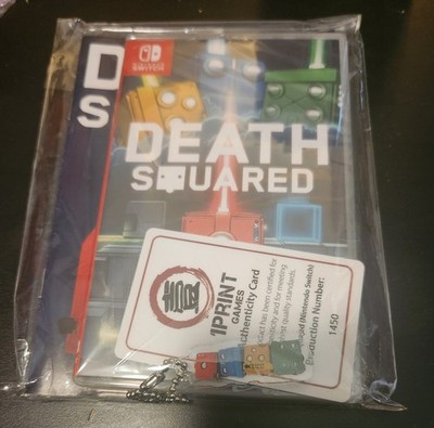 Death Squared Nintendo Switch NEW SEALED 1Print Games SMG /1500 Made +EXTRAS