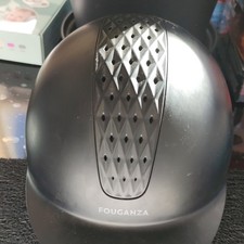 Fouganza Casque d’équitation adulte synthétique noir taille 56