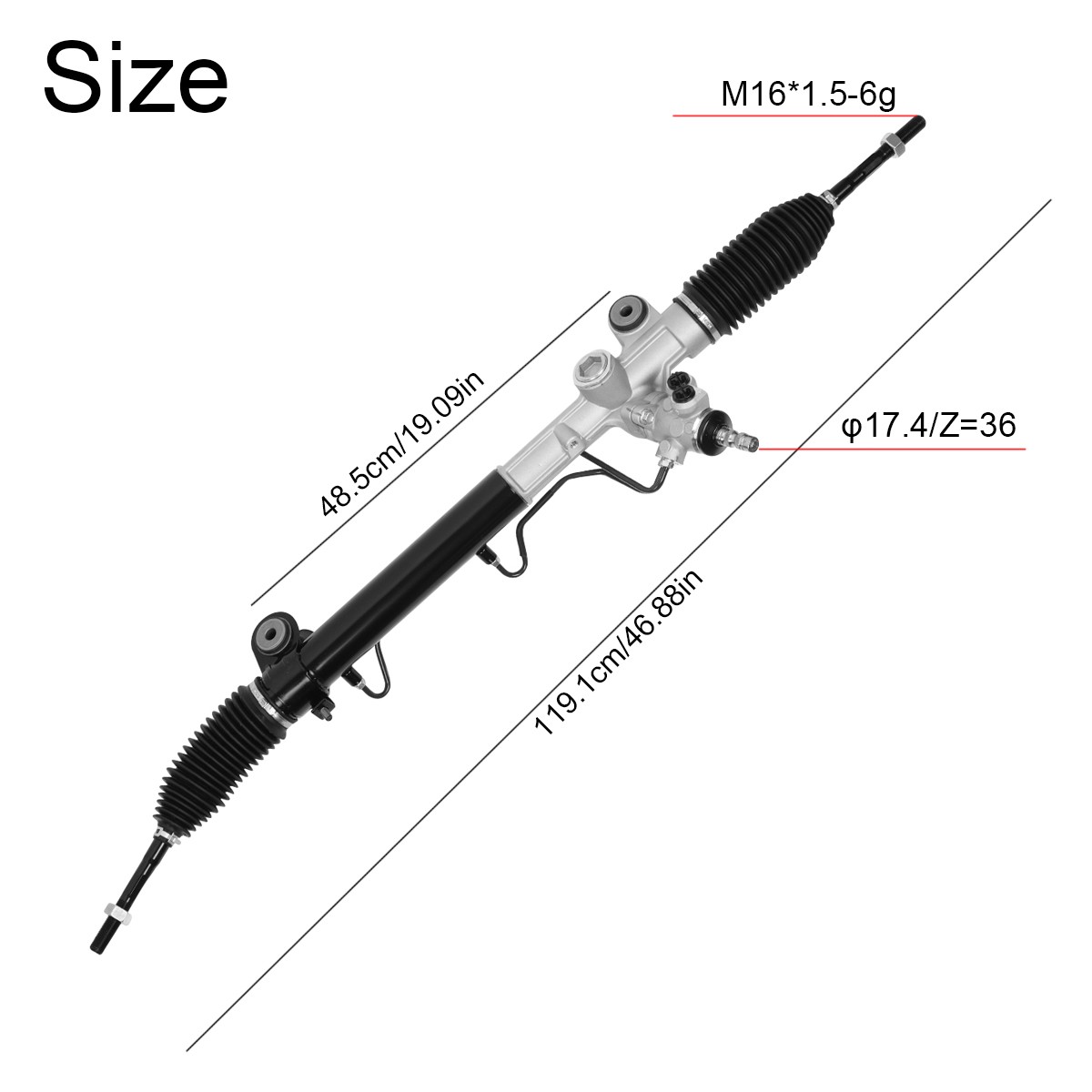 OEM Power Steering Rack and Pinion Assembly For 2004-2010 Toyota Sienna 3.3 3.5L