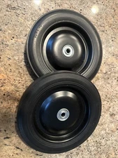 (2-Pack) NEW GICOOL 10"X 1.75” Flat Free Solid Rubber Replacement Tires