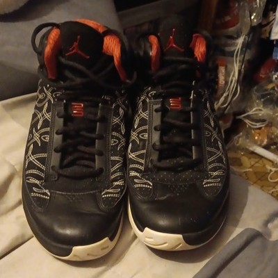 Jordan Icons Black Red Men s High Top Lace Up Basketball Sneaker Shoes