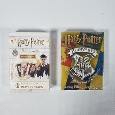 LOT OF 2 WIZARDING WORLD HARRY POTTER HOGWARTS WADDINGTONS PLAYING CARDS RARE