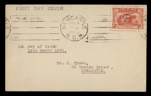 DR WHO 1931 AUSTRALIA FDC KINGSFORD SMITHS WORLD FLIGHTS R49890