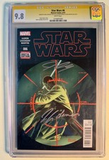 Star Wars #6 CGC 9.8 Signature Signed John Cassady, Aaron, Martin 2015