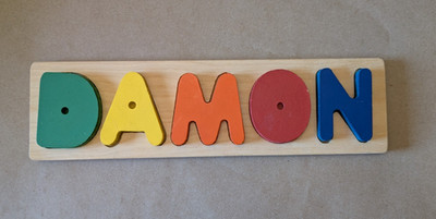 Personalized Wooden Name Puzzle - DAMON