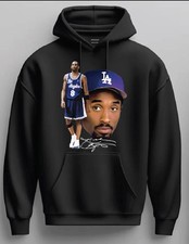 Kobe Bryant Los Angels Pullover Hoodie Sweatshirt Size S-5XL Black Mamba Sweater