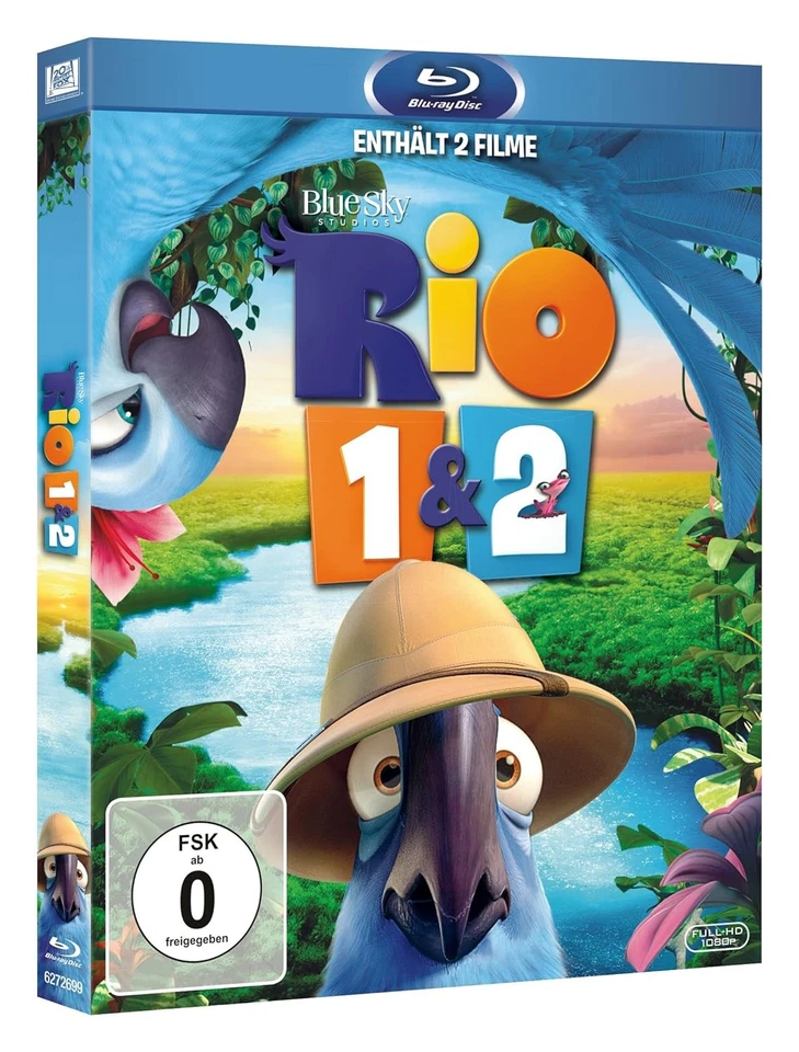 Rio 1&2 (Blu-ray) Carlos Saldanha - Image 2 of 2