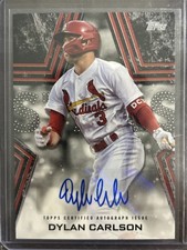 2023 Topps Series 1 - Baseball Stars Autographs Dylan Carlson #BSA-DC Black /199