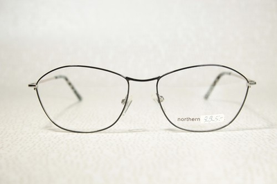 #ad #ad Women#x27;s Lightweight Metal Glasses Frames NORTHERN LIGHT NL 1989 Silver amp; Black $39.00