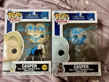 Devon Sawa Casper #1848 Signed Chase and common Funko Pop Beckett BAS. Set of 2