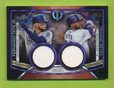 2020 Topps Tribute Dual Relic - Fernando Tatis Jr & E Reyes (DR-TR)  Padres  /50