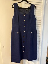 J crew Women’s Navy Tweed Dress Size 18 NWOT