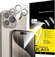 For iPhone 17 16e 16 15 14 Pro Max Tempered Glass Screen Protector Camera Lens