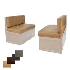 RV 42" Toffee Memory Foam Dinette Seat Cushions Mobile Home Dining Booth
