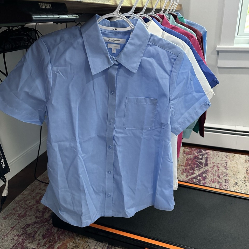 Foxcroft Appleseeds Women’s Shirt Bundle Lot 9 Piece Short And Long